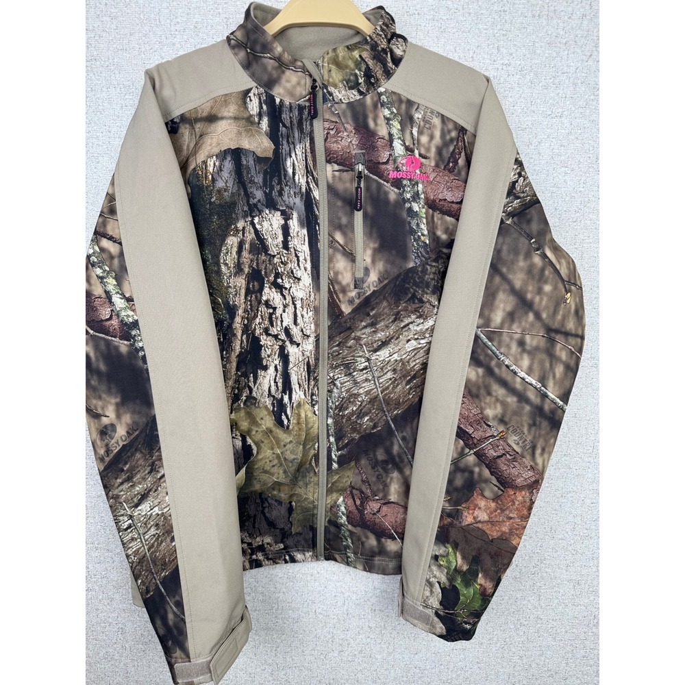 Mossy Oak Scent Factor Softshell Camo Hunting Jacket Women's M Break-Up Country